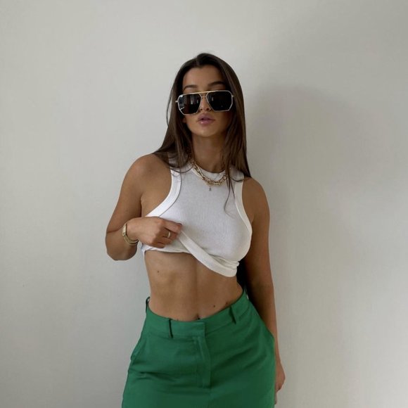 Bottega Veneta Sunglasses BV 1012S-005 Gold/Brown - Picture 6 of 7